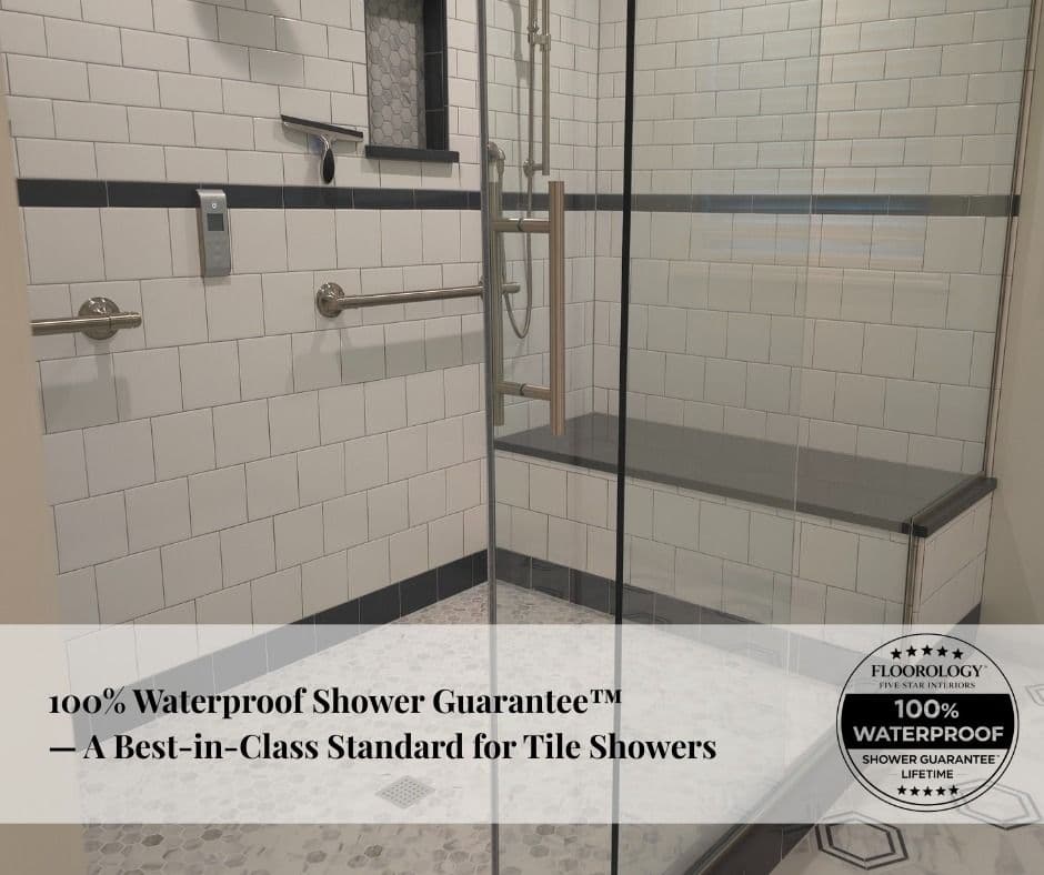 floorology waterproof shower guarantee